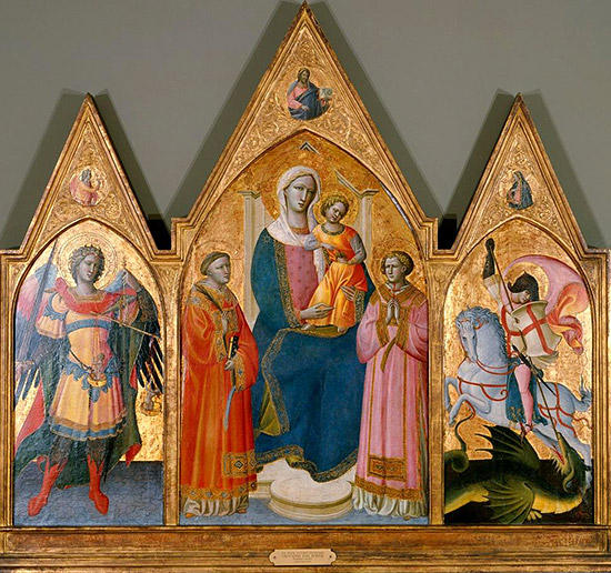 大天使ミカエルと聖ゲオルギオス