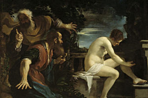 水浴するスザンナ〈旧約外典 ダニエル書補遺〉