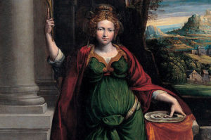 シラクサの聖ルチア、両目をえぐり出される！光の名を持つ信仰の殉教者