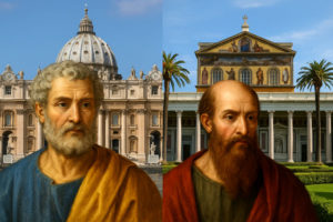 今日の聖人は使徒聖ペトロ教会と使徒聖パウロ教会の献堂｜教会の柱を記念する日［11月18日］