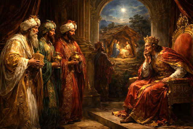 東方の三博士とヘロデ王