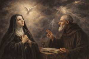 今日の聖人は聖スコラスチカおとめ｜兄と神を語り明かすため嵐を呼んだ祈りの聖女［2月10日］