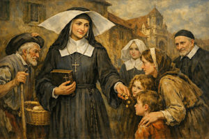 今日の聖人は聖ルイーズ・ド・マリアック｜貧しい人と孤児に寄り添った聖女［3月15日］